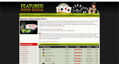 Desktop Screenshot of featuredpokerrooms.com