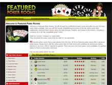 Tablet Screenshot of featuredpokerrooms.com